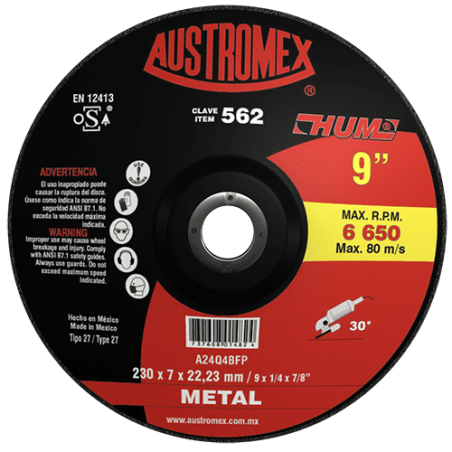 DISCO DESBASTE PARA METAL...