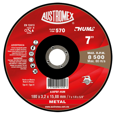 DISCO CORTE PARA METAL...