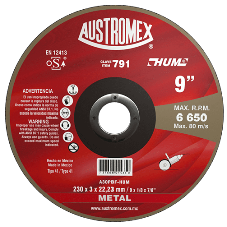 DISCO CORTE METAL 9X1/8X7/8...