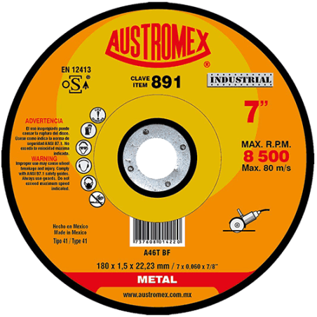DISCO CORTE METAL...